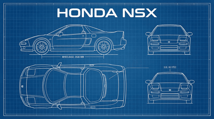 Honda NSX Technical Blueprint