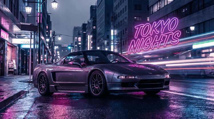 Tokyo Nights Neon Honda NSX