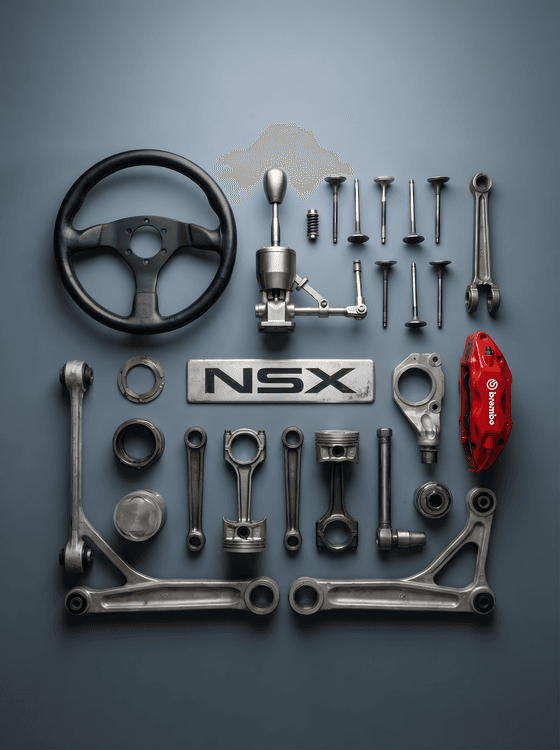 Honda NSX Component Knolling