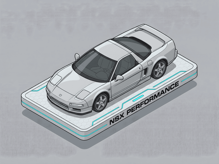 Isometric Honda NSX Performance Display
