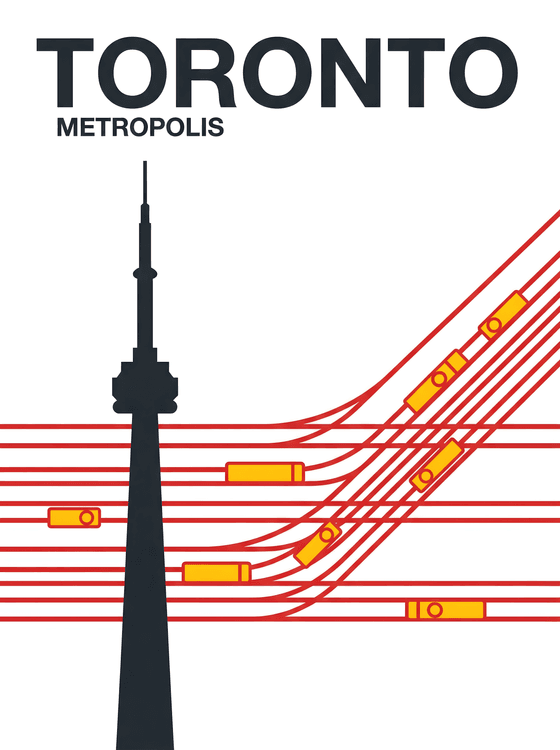 Toronto Metropolis Transit Illustration