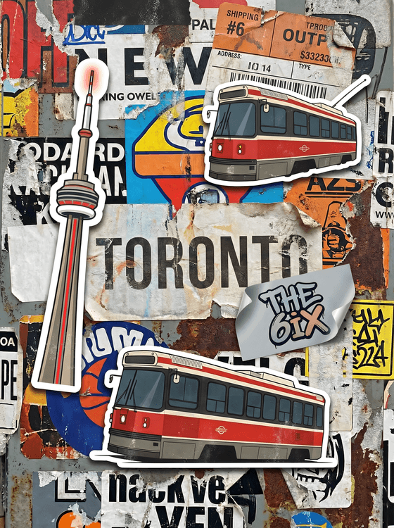Toronto Street Culture Sticker Collage
