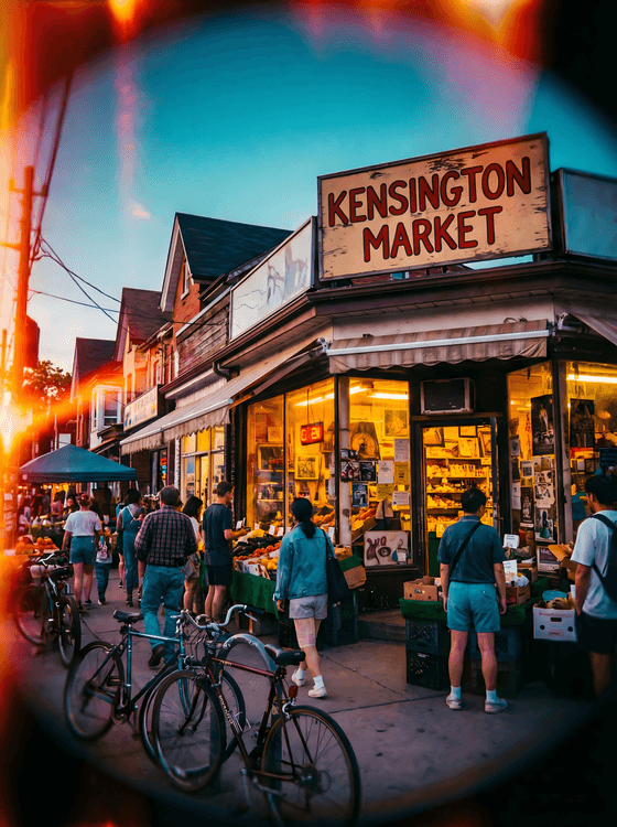 Golden Hour at Kensington Market