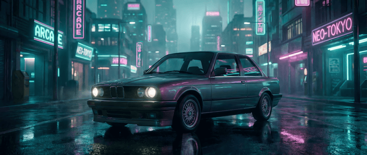 Neo-Tokyo Night Cruise: BMW E30