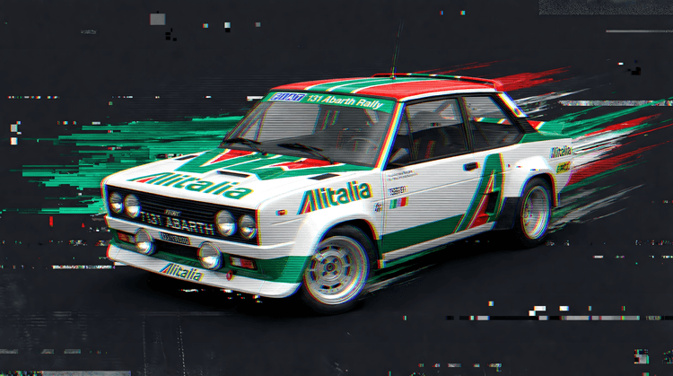 Fiat 131 Abarth Rally Alitalia Glitch Edition