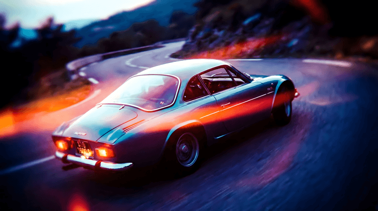 Alpine A110 Nocturnal Light Trails
