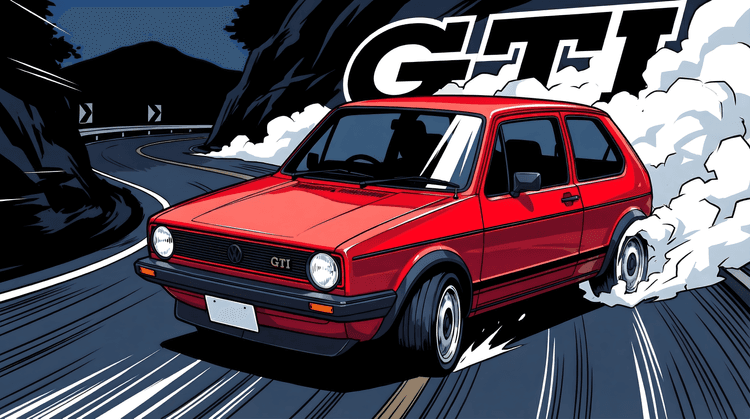 VW Golf GTI Mk1 Mountain Drift