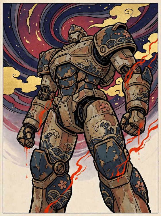 Ukiyo-e Sentinel: The Great Wave Mecha