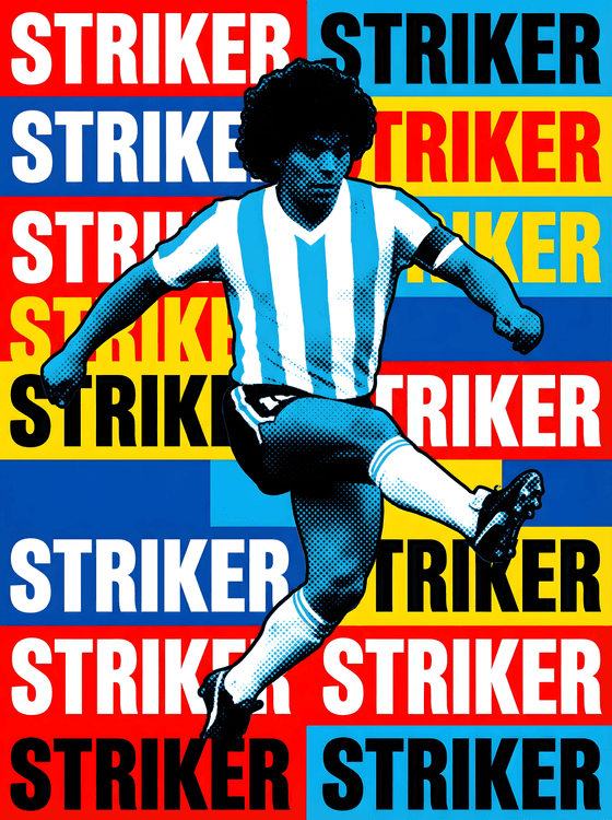 Maradona: Striker Pop Art