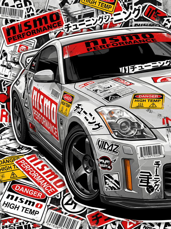 Z33 Nismo Performance: Sticker Bomb Illustration