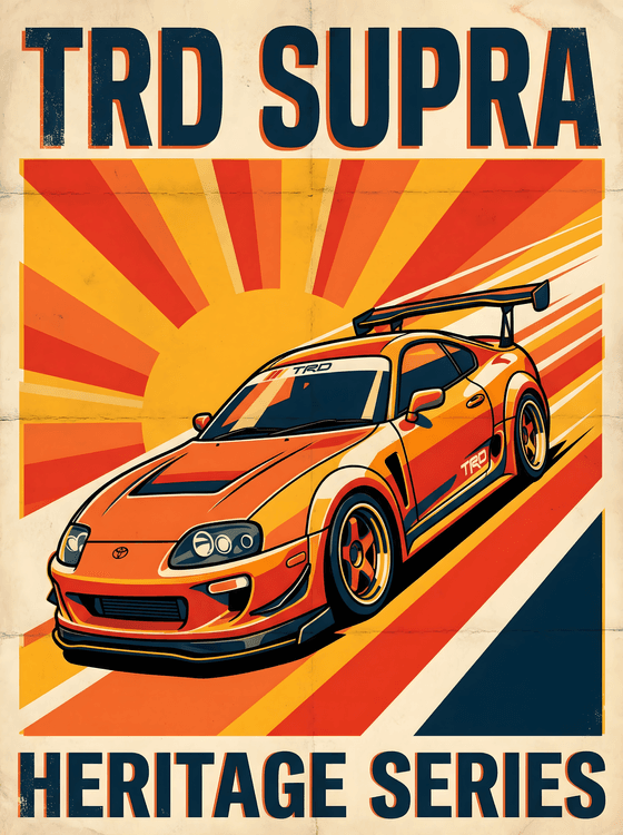TRD Supra Heritage: Rising Sun Graphic Art