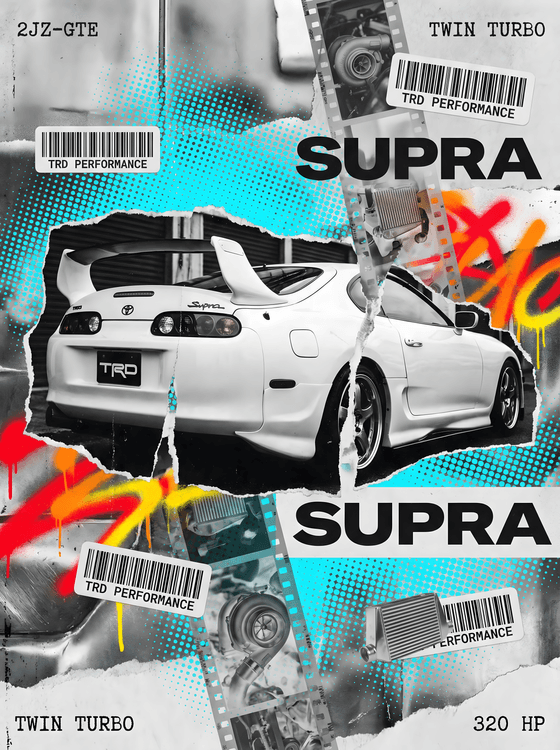 Supra A80: TRD Performance Collage