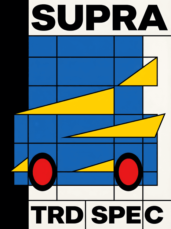 Supra A80 TRD Spec: Geometric Bauhaus Edition