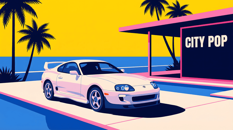 City Pop Supra: Coastal JDM Horizon