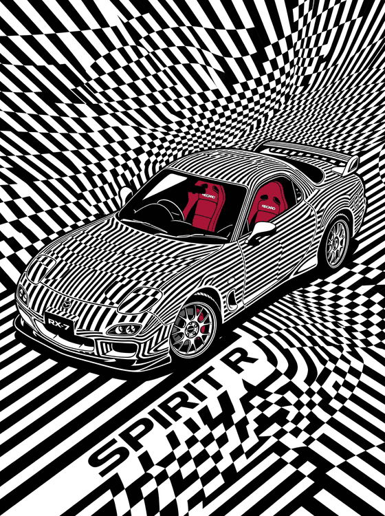 Spirit R Vortex: Op Art RX-7 FD