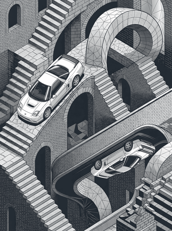 The Impossible Drift: NSX Escher Loop