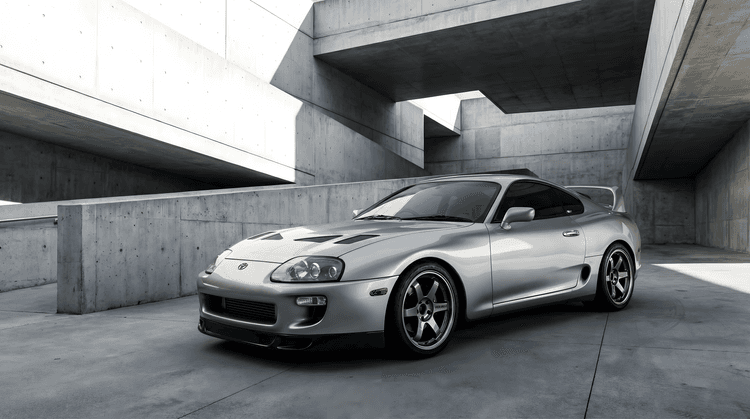 Brutalist Legend: Silver Supra A80