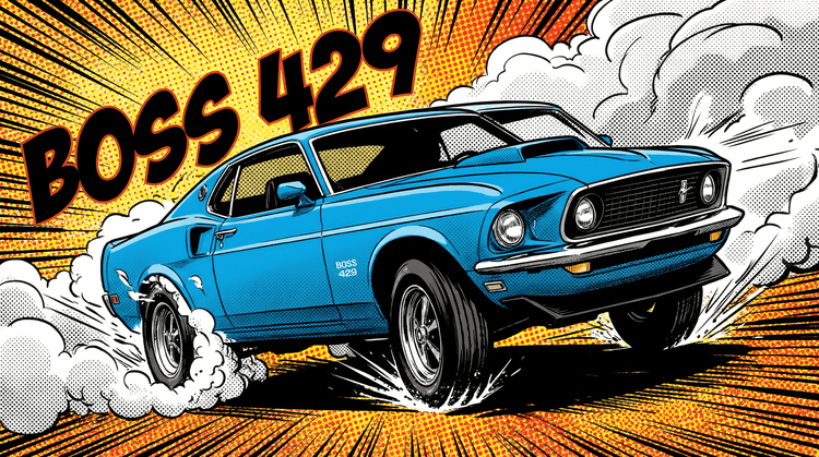 Boss 429 Comic Action Burnout