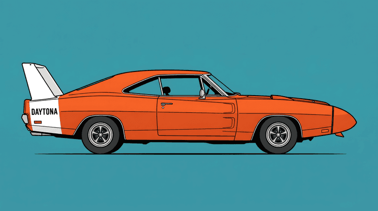 Dodge Charger Daytona: Orange Aero Legend