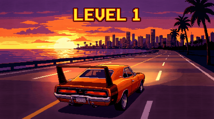 Level 1: Sunset Daytona Arcade