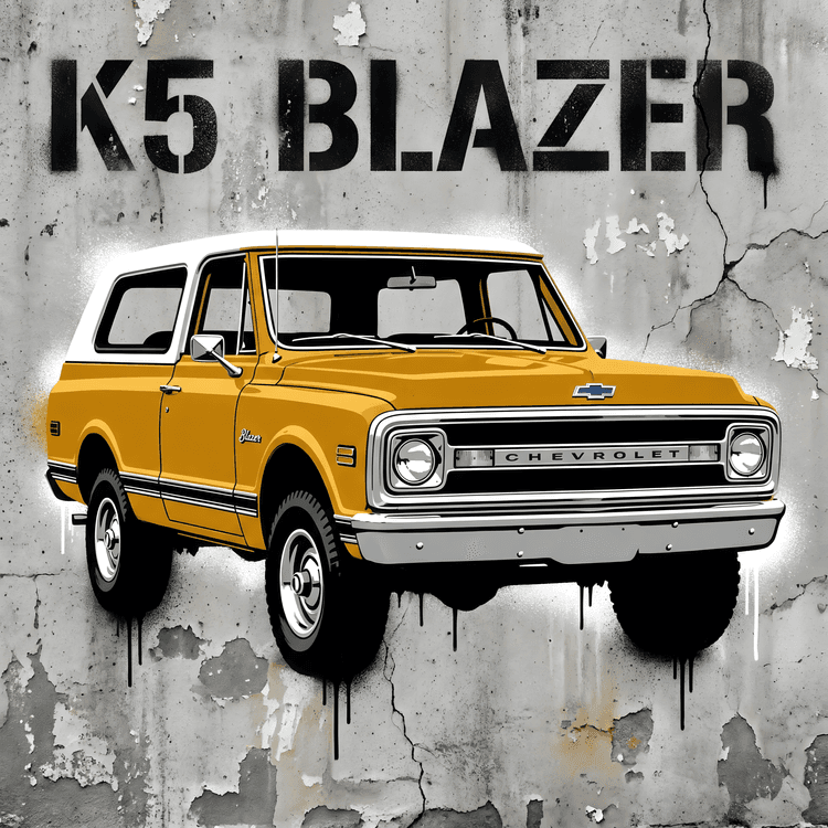 K5 Blazer Urban Stencil Art