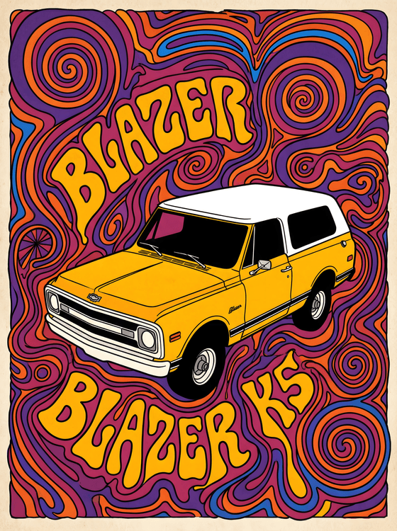 K5 Blazer: Psychedelic Retro Swirl