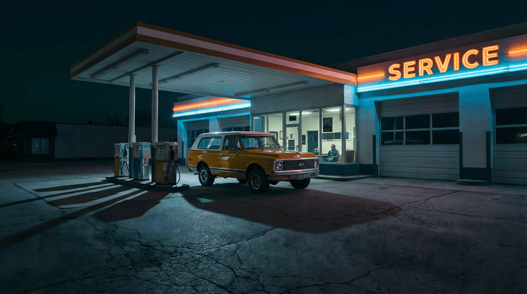 Midnight Service: Vintage Chevrolet K5 Blazer