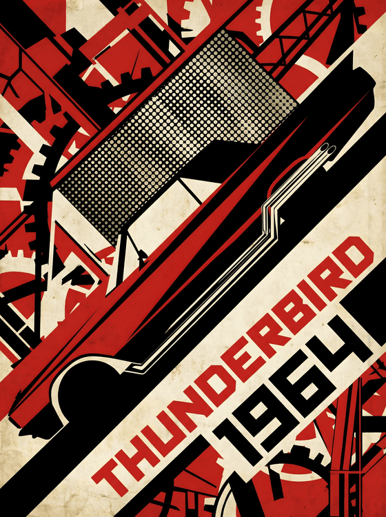 1964 Thunderbird Constructivist Propaganda