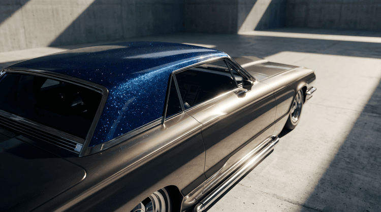 Bronze and Blue Stardust Thunderbird