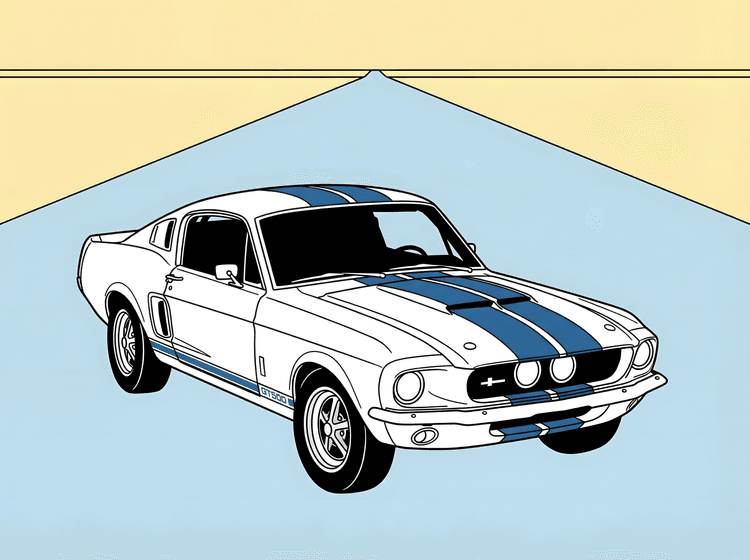 Shelby GT500 Minimalist Horizon