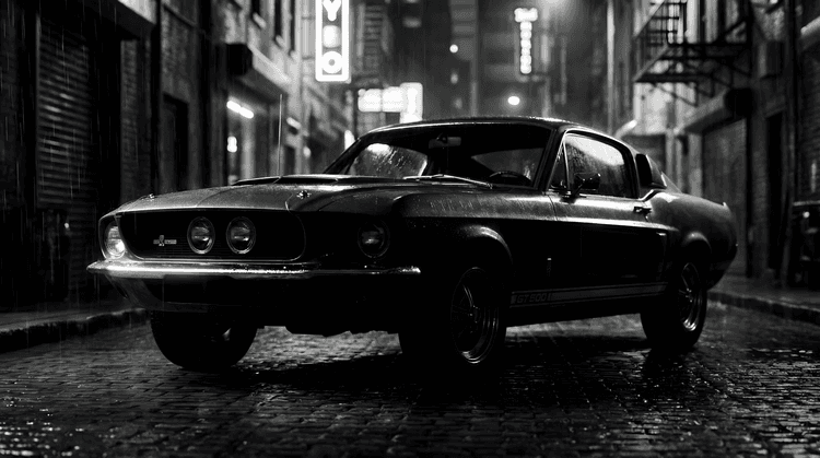 Monochrome Majesty: Shelby GT500 Noir