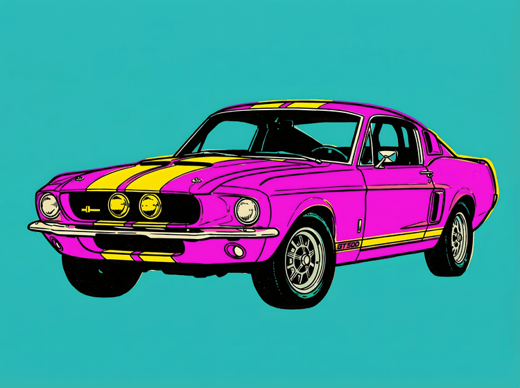Shelby GT500 Neon Pop Art Edition