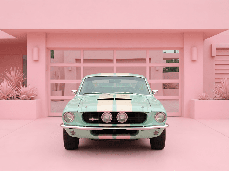 Pastel Paradise: Mint Shelby GT500