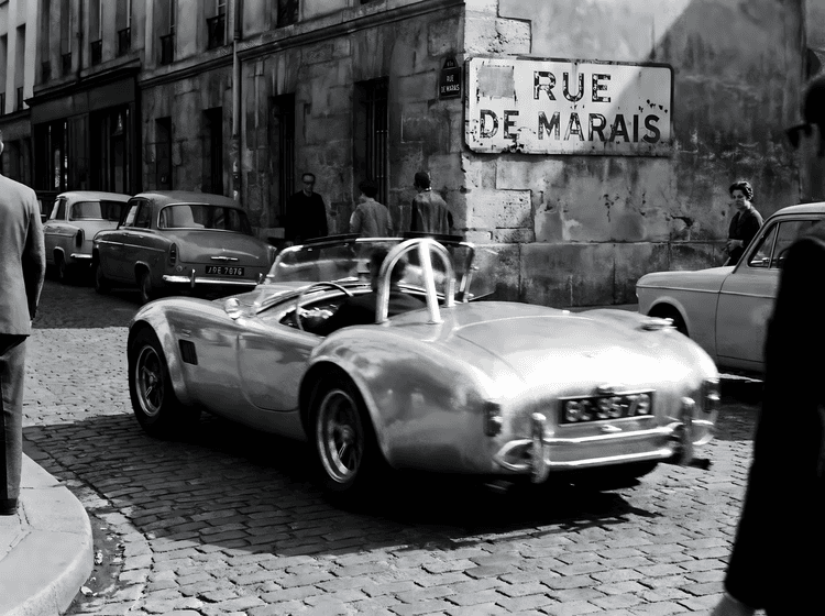 Parisian Pursuit: Shelby Cobra on Rue de Marais