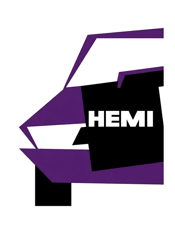 HEMI 'Cuda Geometric Abstract