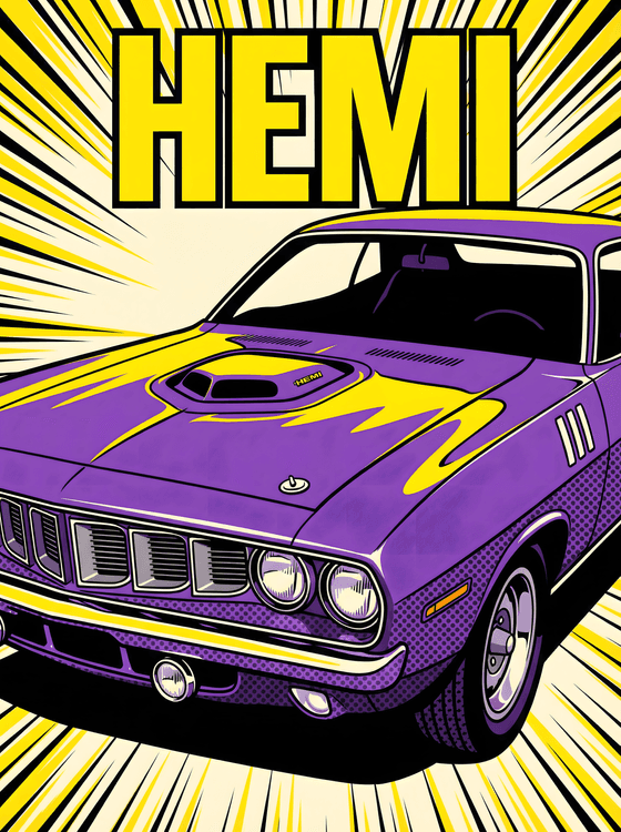 Hemi 'Cuda Comic Velocity: Purple Power