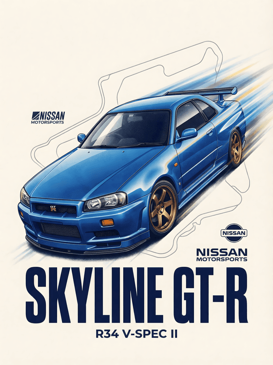Nissan Skyline GT-R R34 V-Spec II: Motorsports Heritage