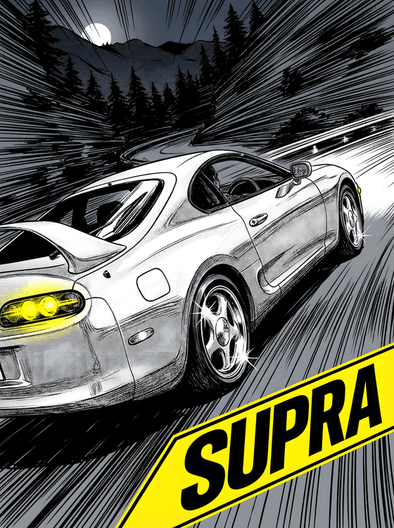 Toyota Supra A80 Manga Night Run