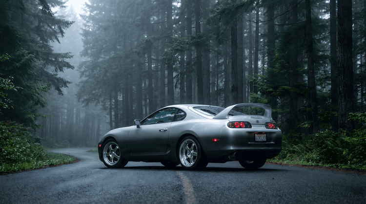 Toyota Supra A80: Misty Forest Run