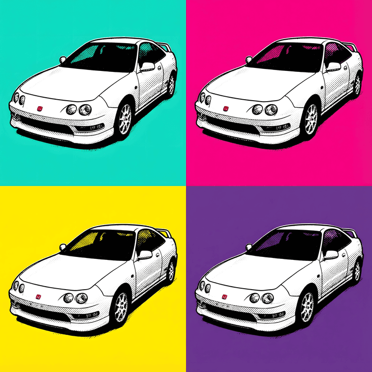 Honda Integra Type R DC2 Pop Art Grid