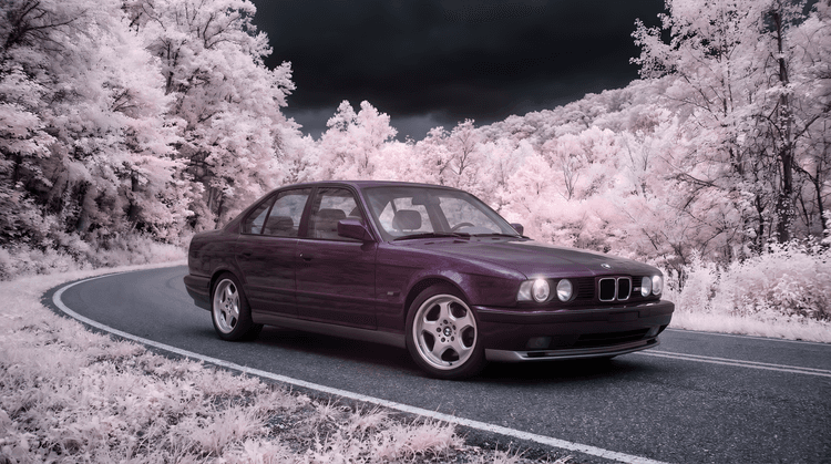 BMW E34 M5: Infrared Forest Dreamscape