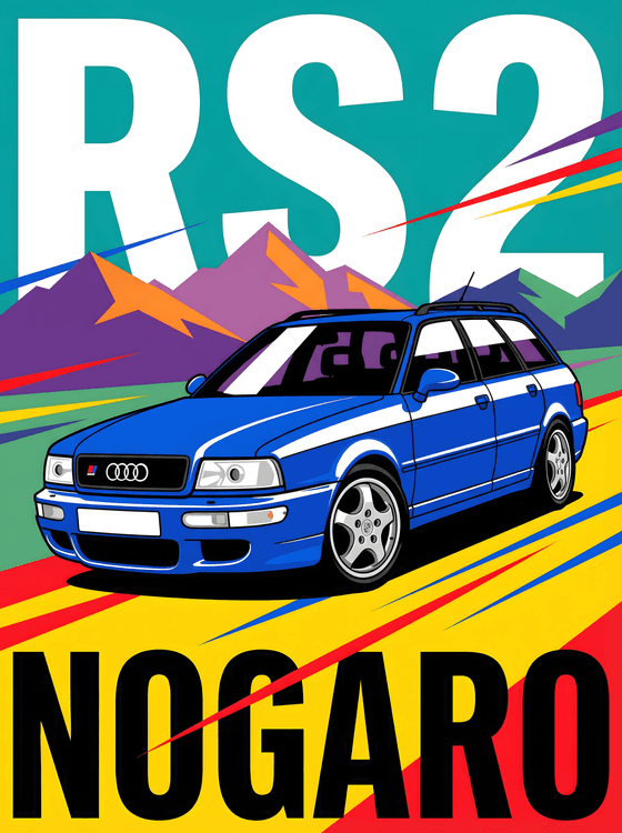 Audi RS2 Avant: Nogaro Blue Racing Spirit