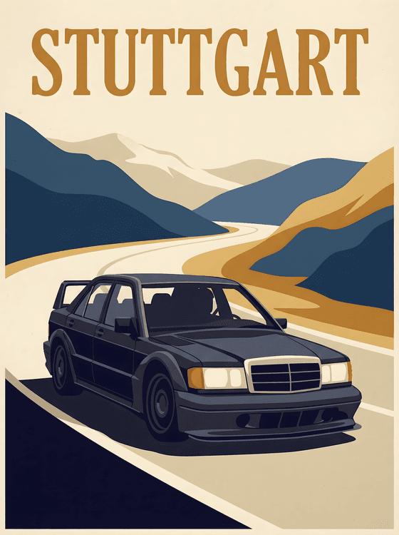 Mercedes 190E Evolution II: Stuttgart Mountain Pass