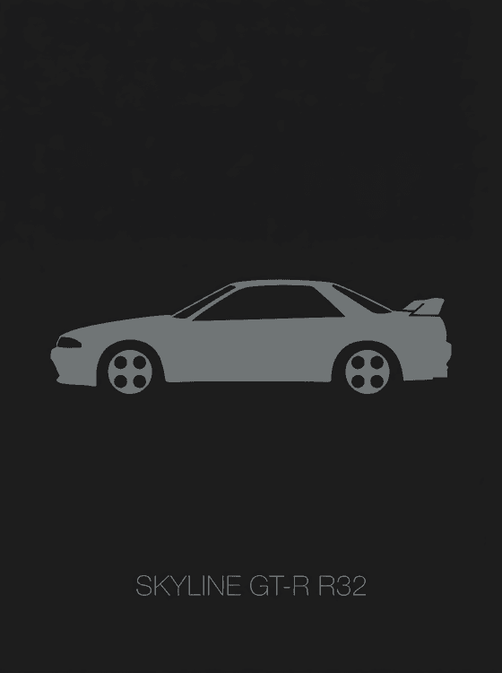 Nissan Skyline GT-R R32: Minimalist Silhouette