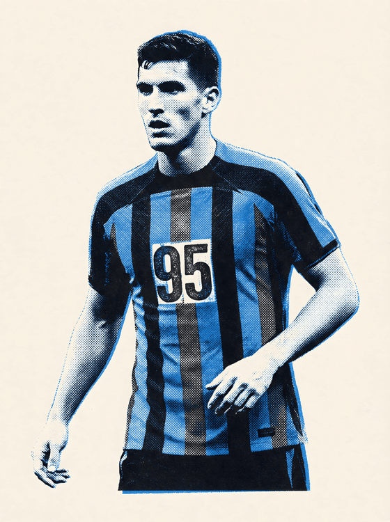 Bastoni Number 95 Halftone Art