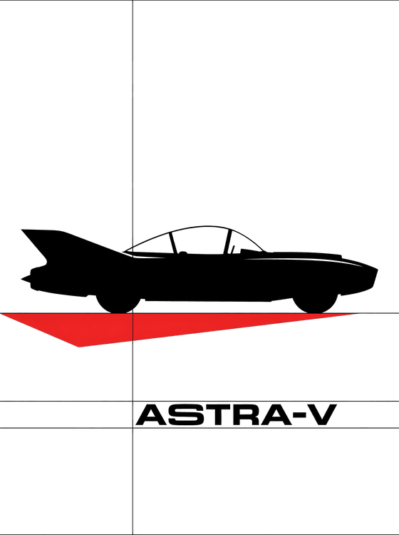Astra-V: Retro-Futuristic Concept Silhouette