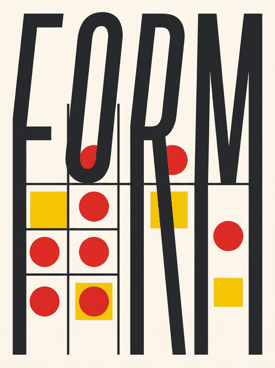 Form: A Bauhaus Typography Study