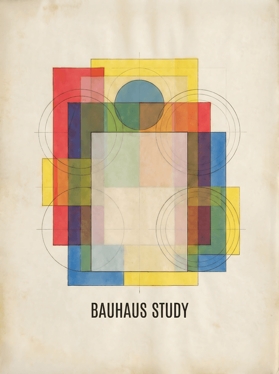 Bauhaus Study: Geometric Primary Forms