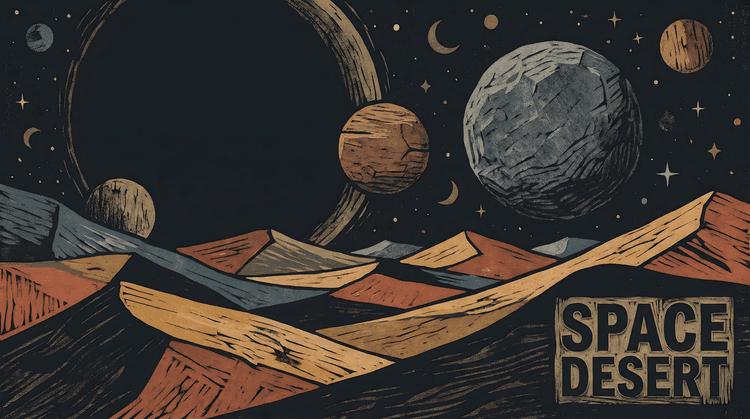 Space Desert: A Woodcut Journey to the Stars