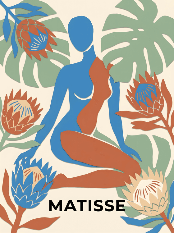 Matisse Garden: The Blue and Terracotta Silhouette